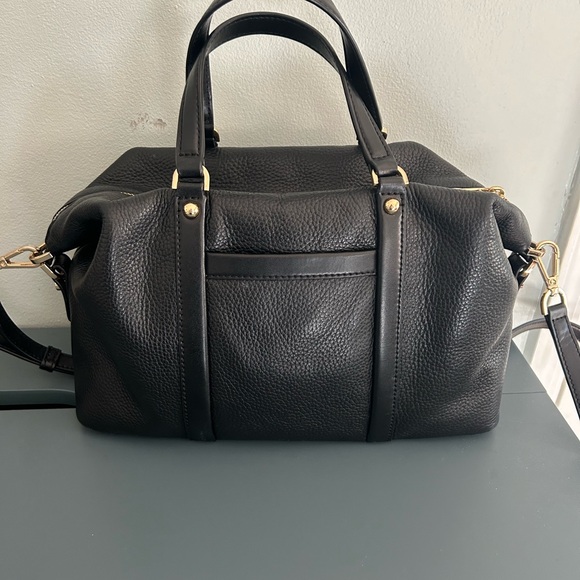 Michael Kors Black Leather Satchel EUC - Picture 3 of 8